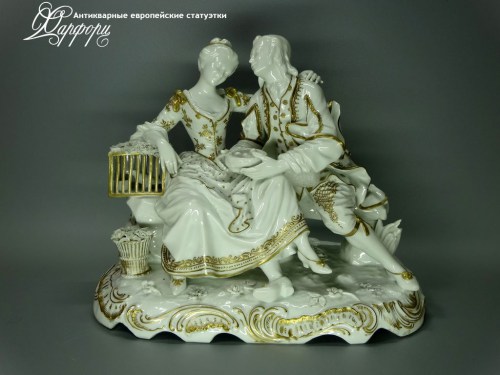 Купить фарфоровые статуэтки Bourdois & Bloch, Случай в лесу, Германия